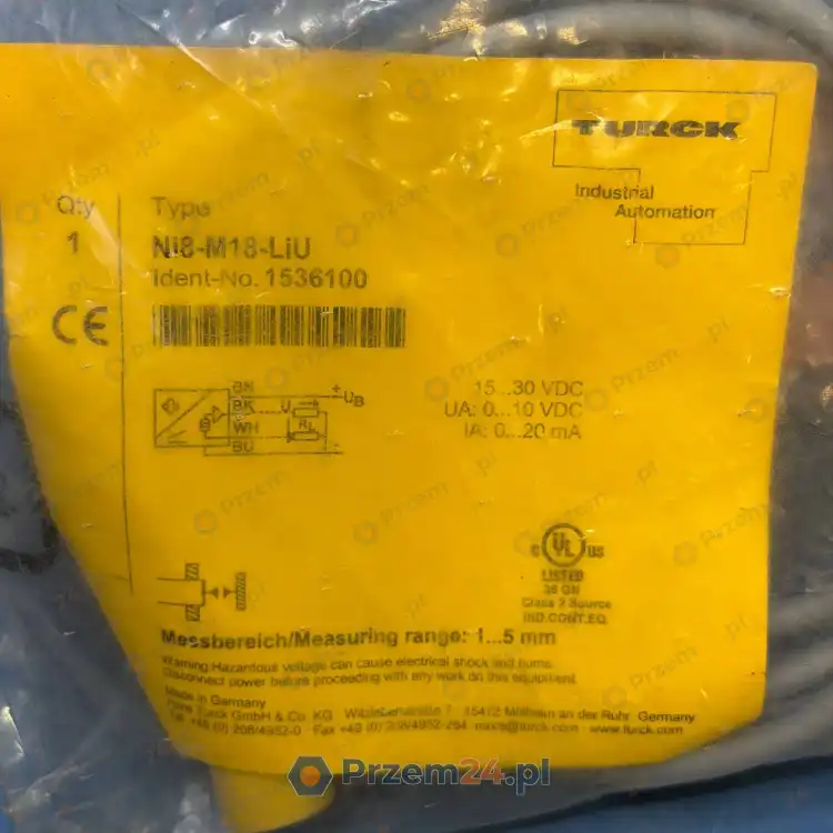 Turck-Ni8-M18-LiU-1536100-Inductive-Linear-Analog-Sensor-15-30VDC-3