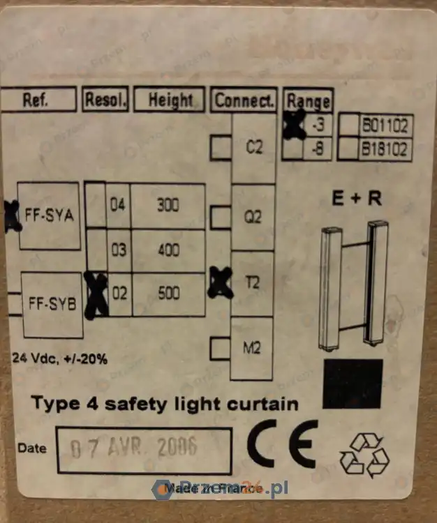 Honeywell-FF-SYA02500T2E-8-FF-SYA02500T2R-3-Safety-Light-Curtain-8