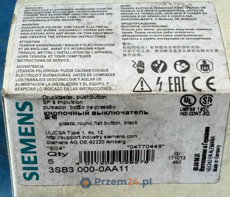 Siemens-3SB3000-0AA11-Push-button-Switch-Black-5-pieces-3