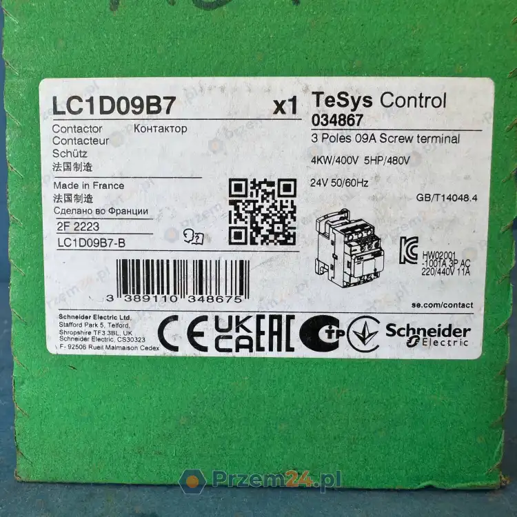 Schneider-Electric-LC1D09B7-TeSys-D-Contactor-3P-9A-4kW-Coil-24V-AC-50-60Hz-2