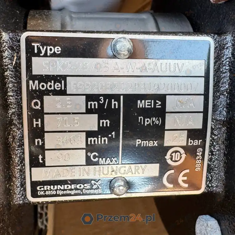 Grundfos-SPK2-23-15-A-W-A-AUUV-99203212-Coolant-Pump-1.1kW-3x380-480V-60Hz-5