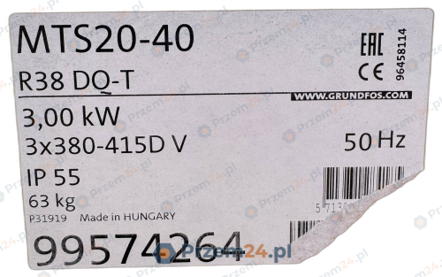 Grundfos-MTS20-40-R38-DQ-T-99574264-Coolant-Pump-3kW-3x380-415V-50Hz-IP55-2