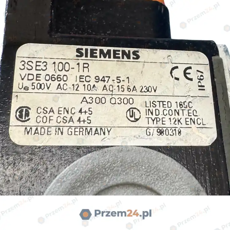 SIEMENS-3SE3-100-1R-3SE31001R-Position-switch-Ue=500V-5