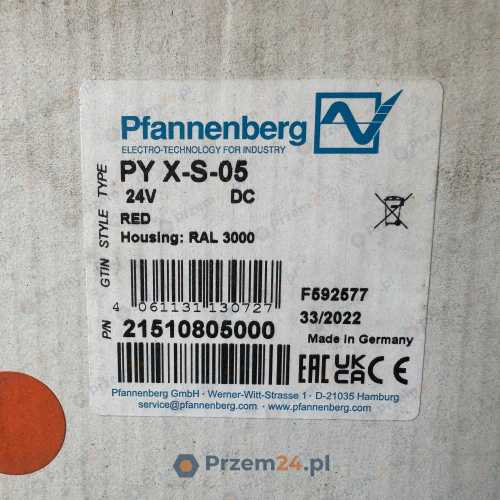 Pfannenberg-PY-X-S-05-21510805000-Xenon-Flashing-Beacon-24V-DC-Red-2