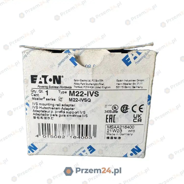 Eaton-M22-IVS-DIN-Rail-Mounting-Adapter-for-M22-Pushbuttons-2