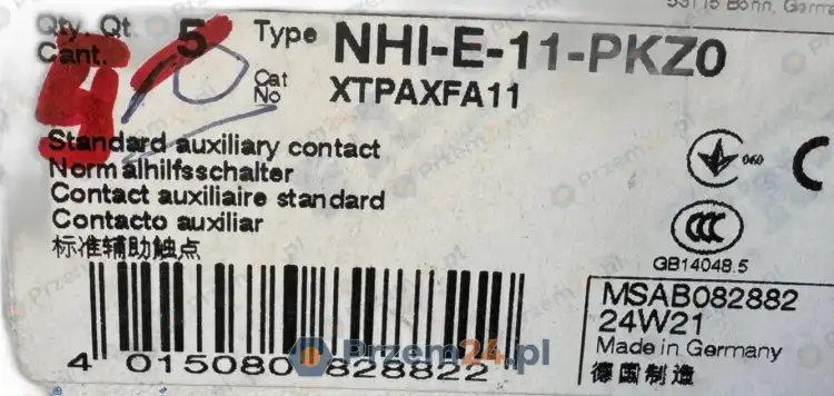 Eaton-NHI-E-11-PKZ0-XTPAXFA11-Front-Auxiliary-Contact-(5-PIECES)-3