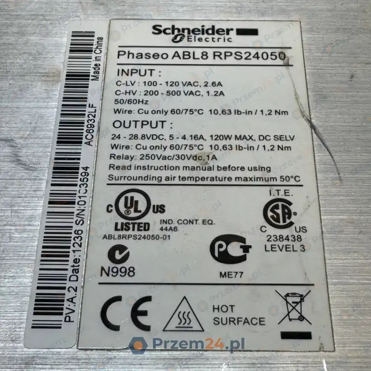 Schneider-Electric-ABL8RPS24050-Adjustable-Switching-Power-Supply-5