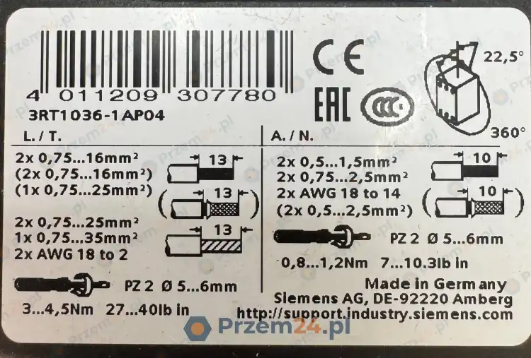 Siemens-3RT1036-1AP04-Power-contactor-4
