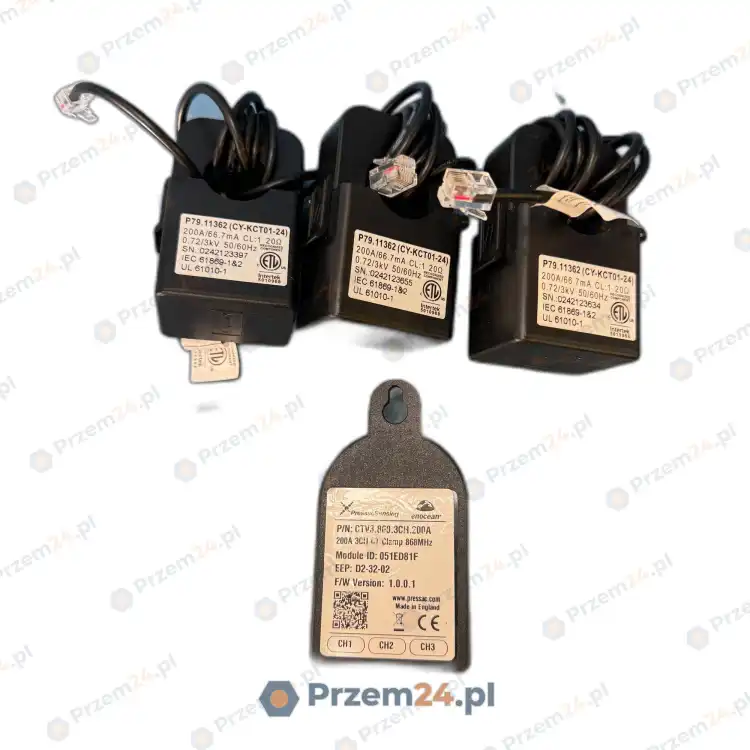 Pressac-CTV3.868.3CH.200A-Wireless-current-sensor-CT-clamp-(3-channel)-200A