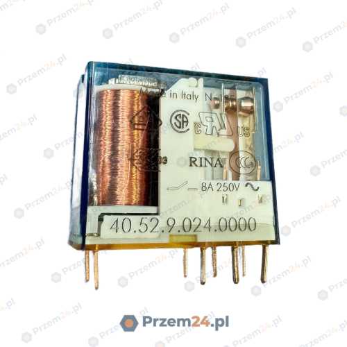 Finder-40.52.9.024.0000-Miniature-relay-24VDC-8A-250V-(9-PIECES)-2