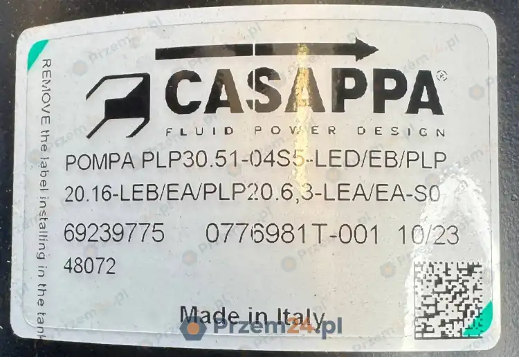 Casappa-69239775-PLP30.51-04S5-20.16-20.6,3-S-FS-L-Triple-hydraulic-gear-pump-6