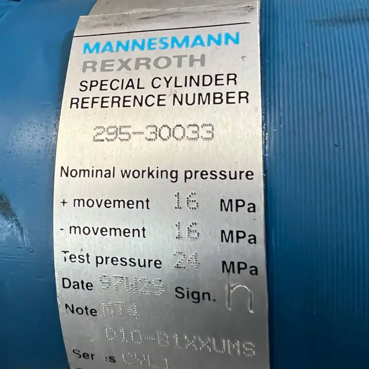 Mannesmann-Rexroth-295-30033-D10-B1XXUMS-Hydraulic-Cylinder-80-45x190-16-MPa-5