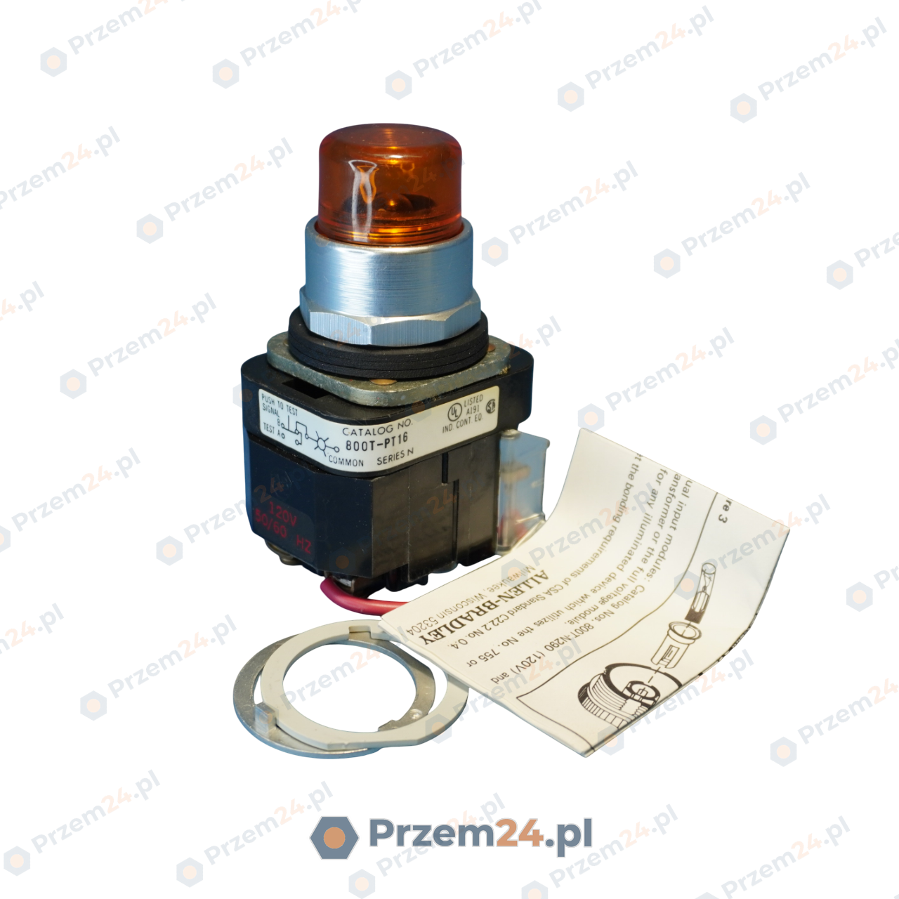 Allen-Bradley-800T-PT16A-800T-PT16-A-Push-Button-Switch-Orange-New-in-box