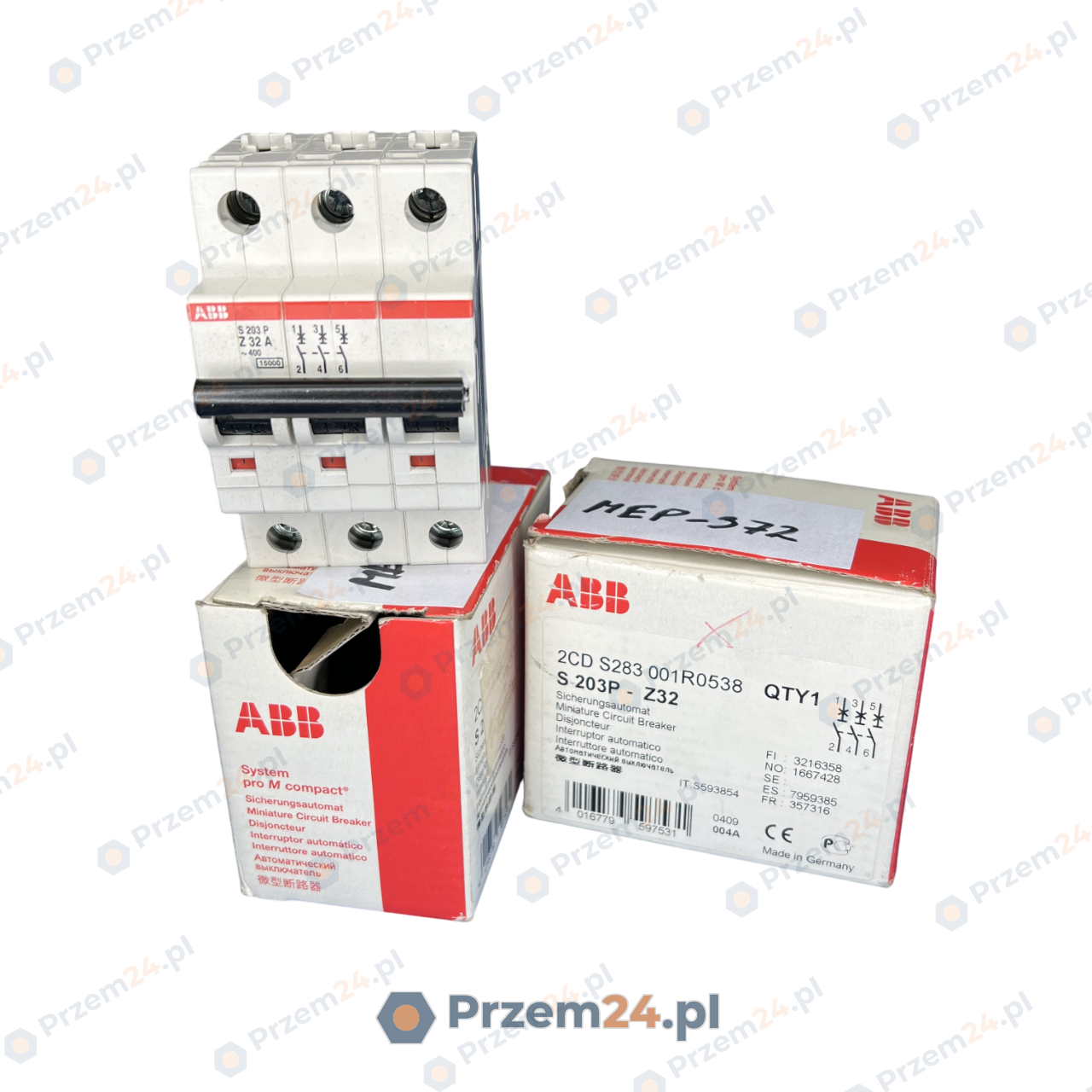 ABB-S203P-Z32-2CDS283001R0538-2CD-S283-001R0538-Circuit-Breaker-New-in-box