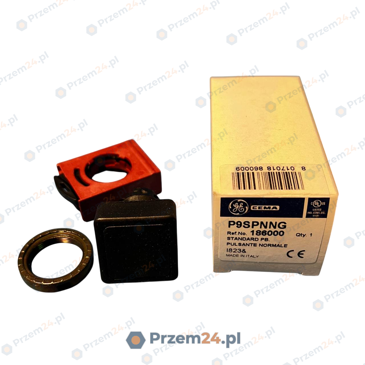 Cema-P9SPNNG-186000-Push-Button-Black-New-in-box