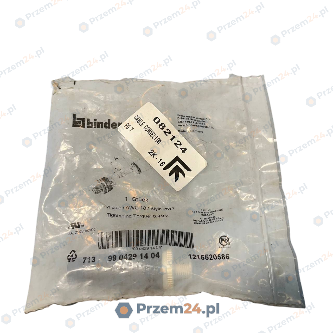 Binder-99-0429-14-04-9904291404-Connector-New-in-box