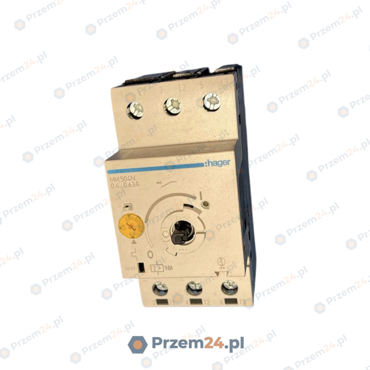 Hager-MM504N-Motor-protection-Circuit-breaker-0,63A-Used