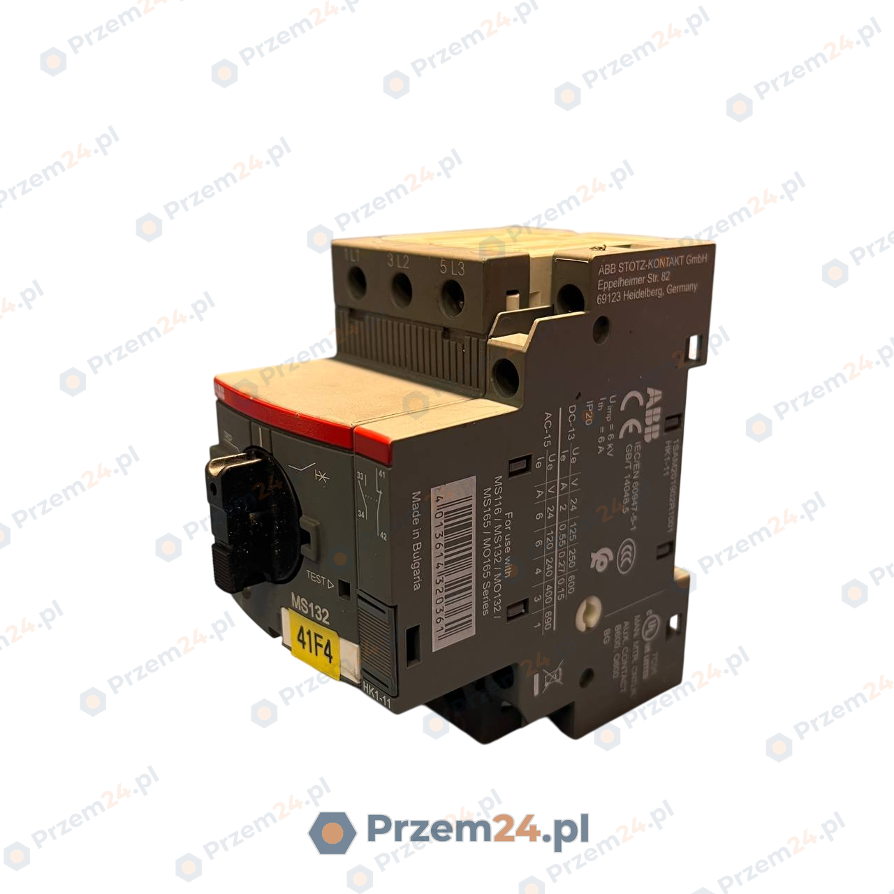 ABB-MS132-1,6-with-HK1-11-1SAM350000R1006-Motor-Breaker-Used