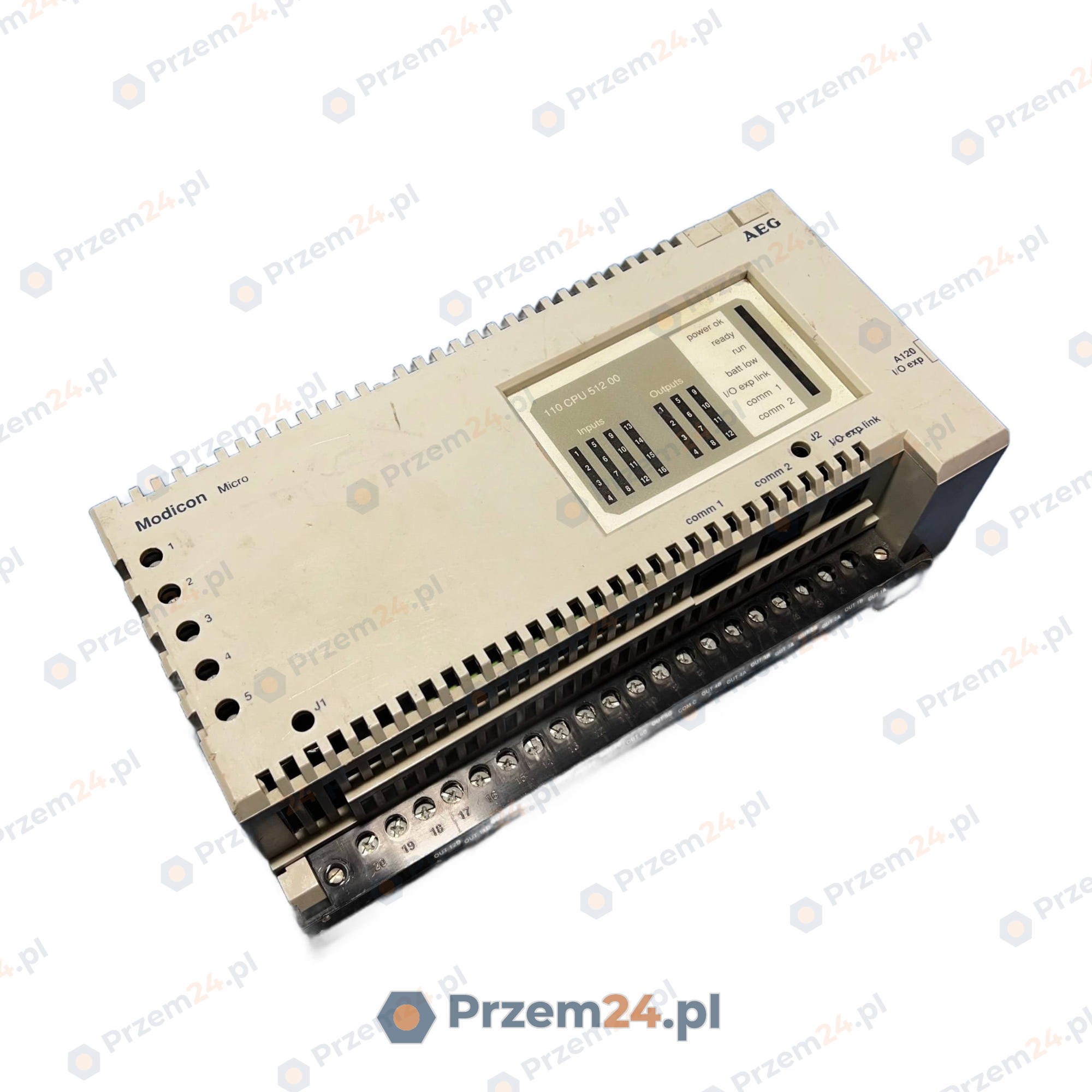 AEG-MODICON-110CPU51200-110-CPU-512-00-PLC-Controller-24-VDC-Used