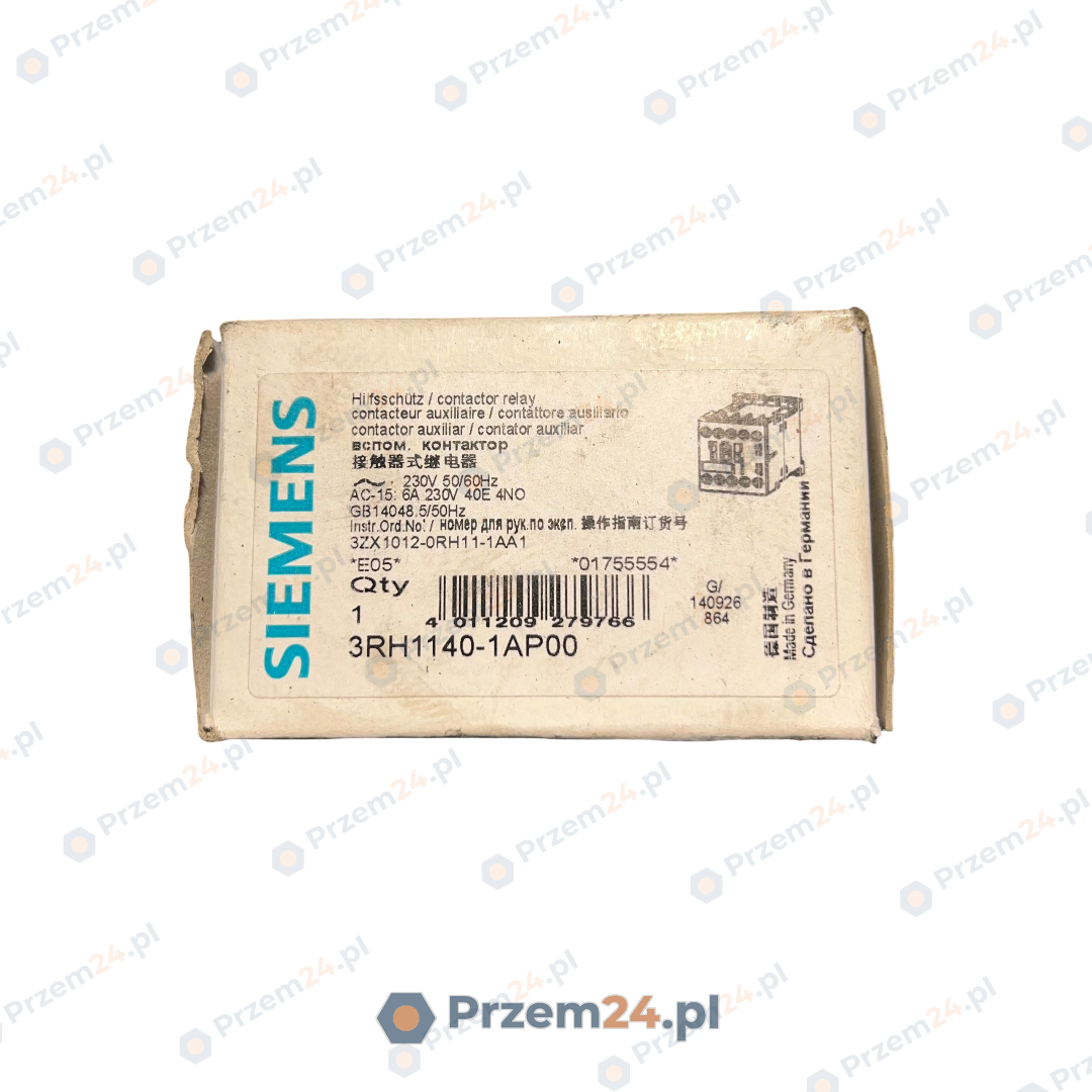 Siemens-3RH1140-1AP00-Contactor-Relay-40E-4NO-230V-50-60Hz-New-in-box