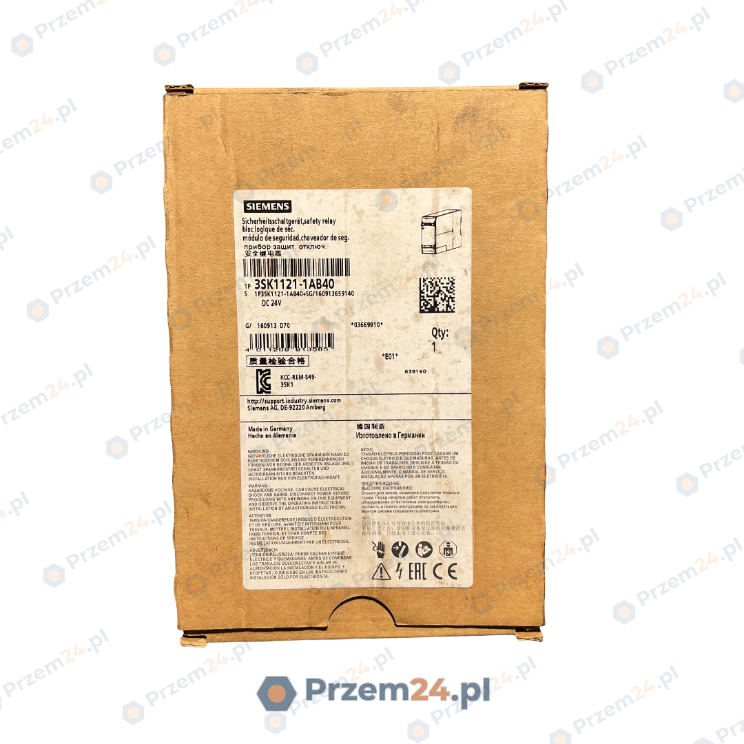 SIEMENS-3SK1121-1AB40-Safety-relay-24V-New-in-box