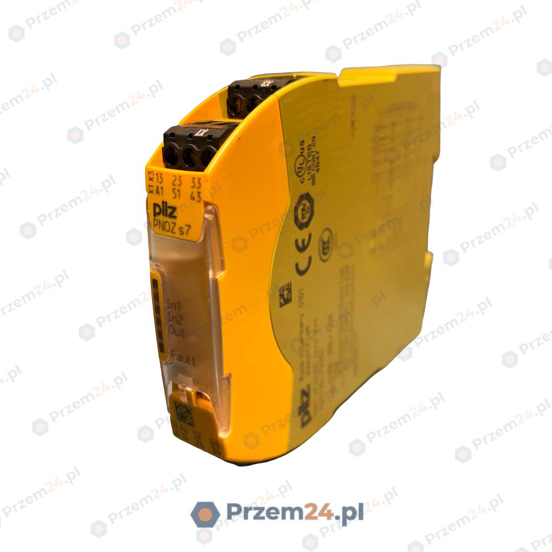 Pilz-750107-PNOZ-s7-PNOZs7-24VDC-4n-o-1n-c-Safety-relay-Used