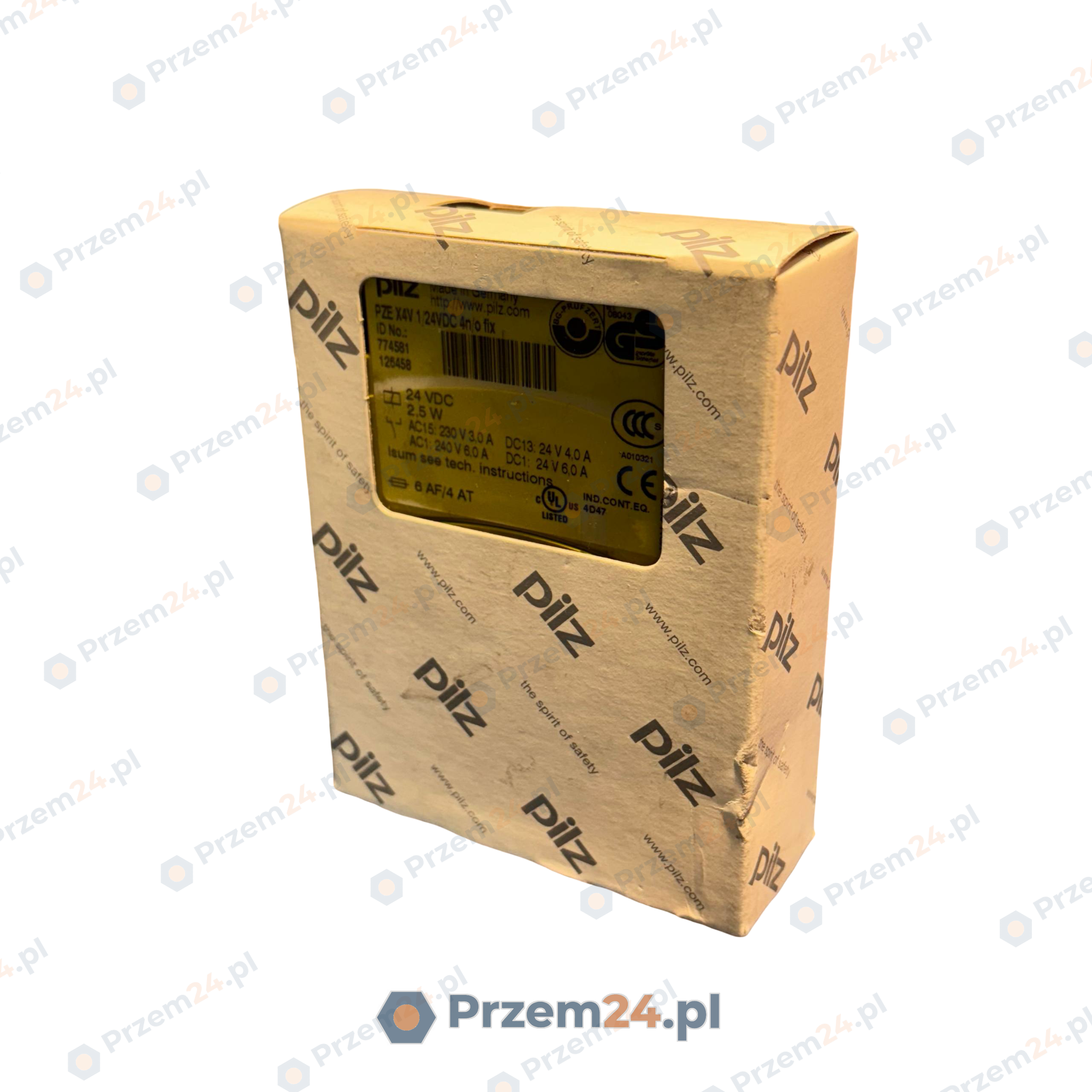 Pilz-774581-PZE-X4V-1s-PZE-X4V-1-24VDC-4n-o-fix-Safety-Relay-New-in-box