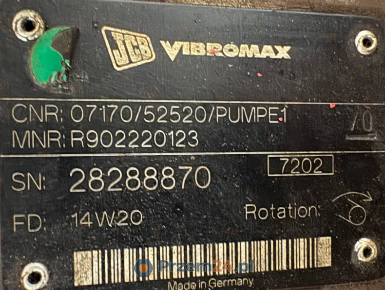 Rexroth-A10VG28HW1-10R-NSC10K013E3-S-(JCB-Vibromax-07170-52520)-Hydraulic-pump
