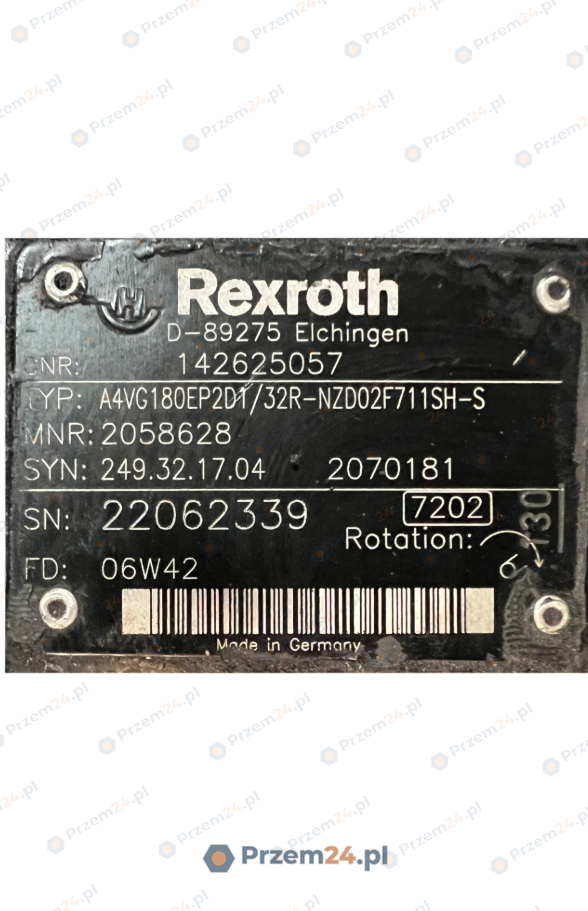 Rexroth-Noell-A4VG180EP2D1-32R-NZD02F711SH-S-(R902058628)-Hydraulic-pump-TEREX