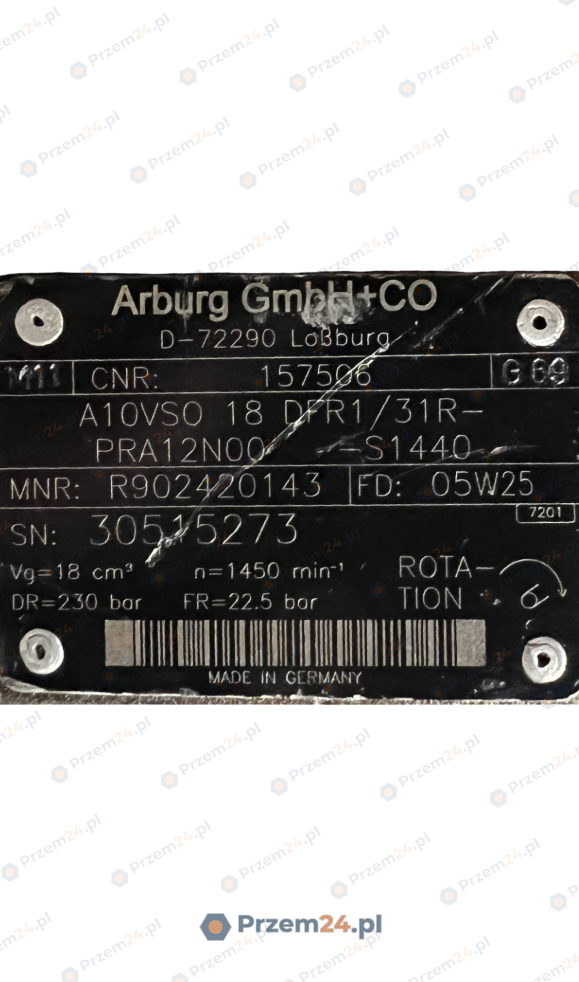 Arburg-A-A10VSO-18-DFR1-31R-PRA12N00-S1440-(R902420143)-Hydraulic-pump