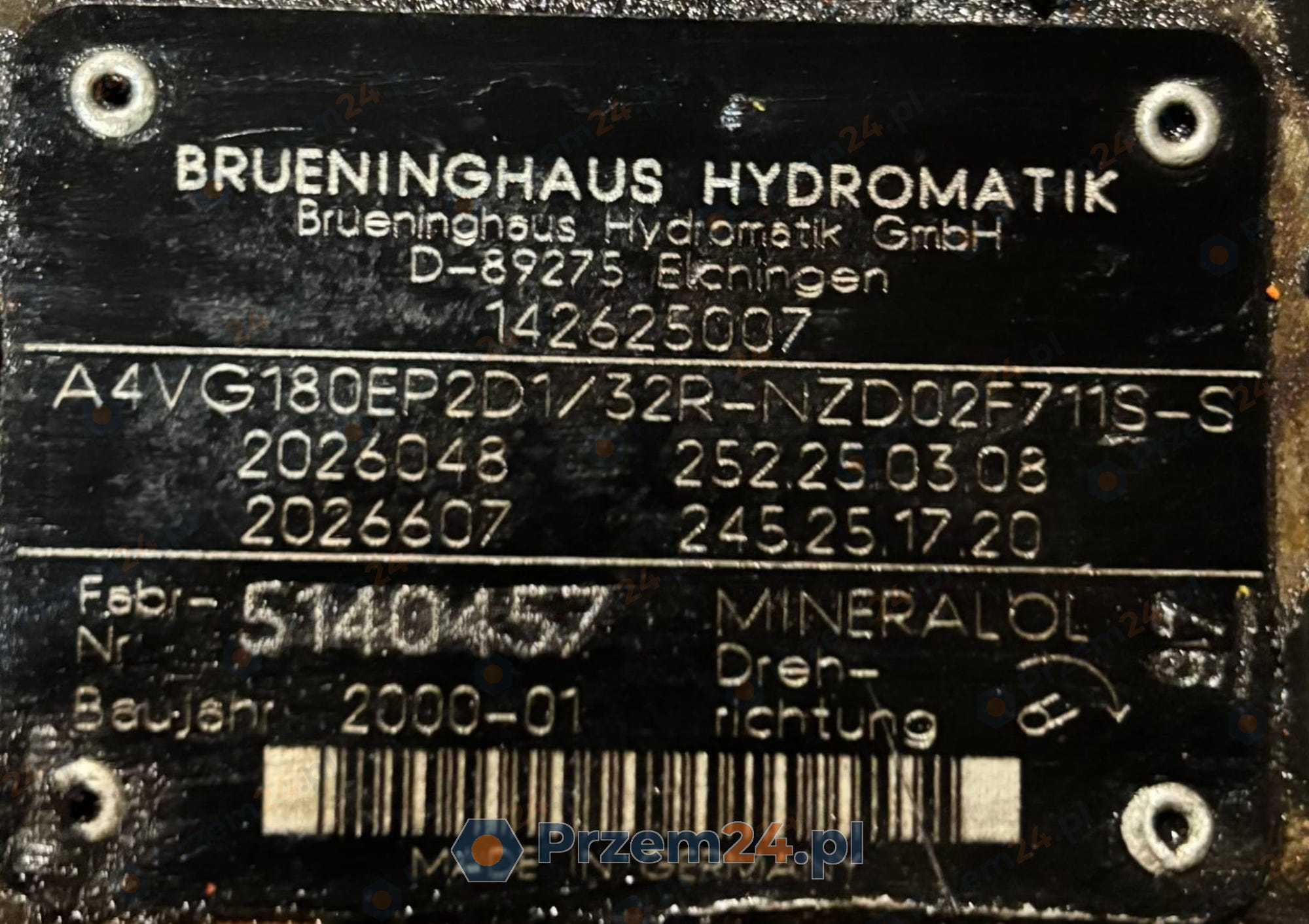 Brueninghaus-A4VG180EP2D1-(R902026048,-R902026607)-Hydraulic-pump-for-Terex