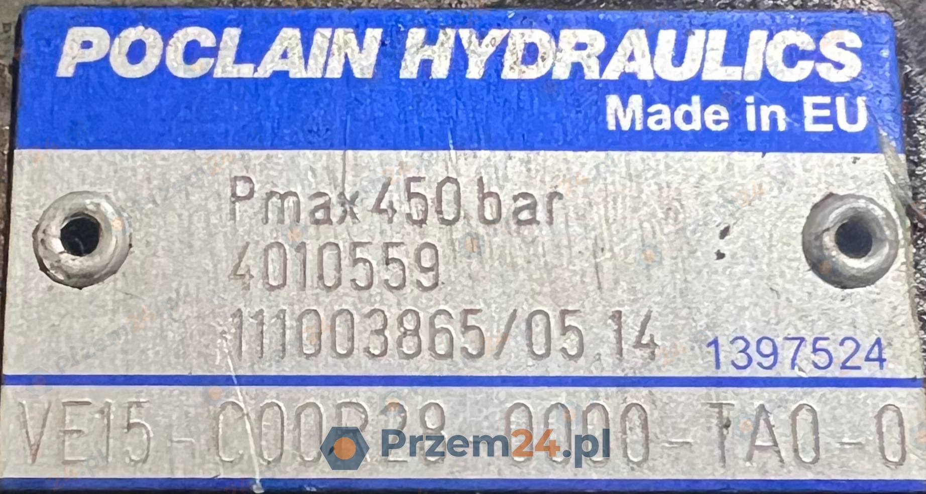 Poclain-Hydraulics-VE15-C00R28-0000-TA0-0-4010559-Hydraulic-valve