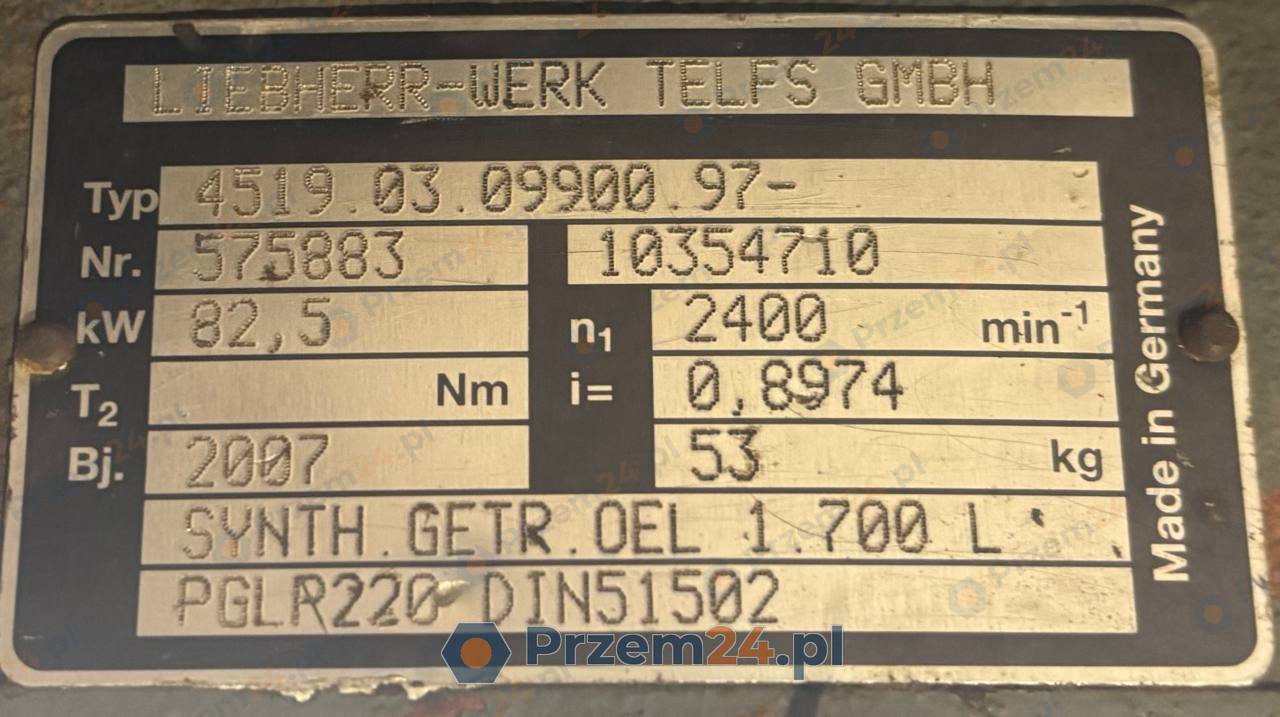 Liebherr-Werk-Telfs-4519.03.09900.97-575883-Hydrostatic-gearbox-82,5kW