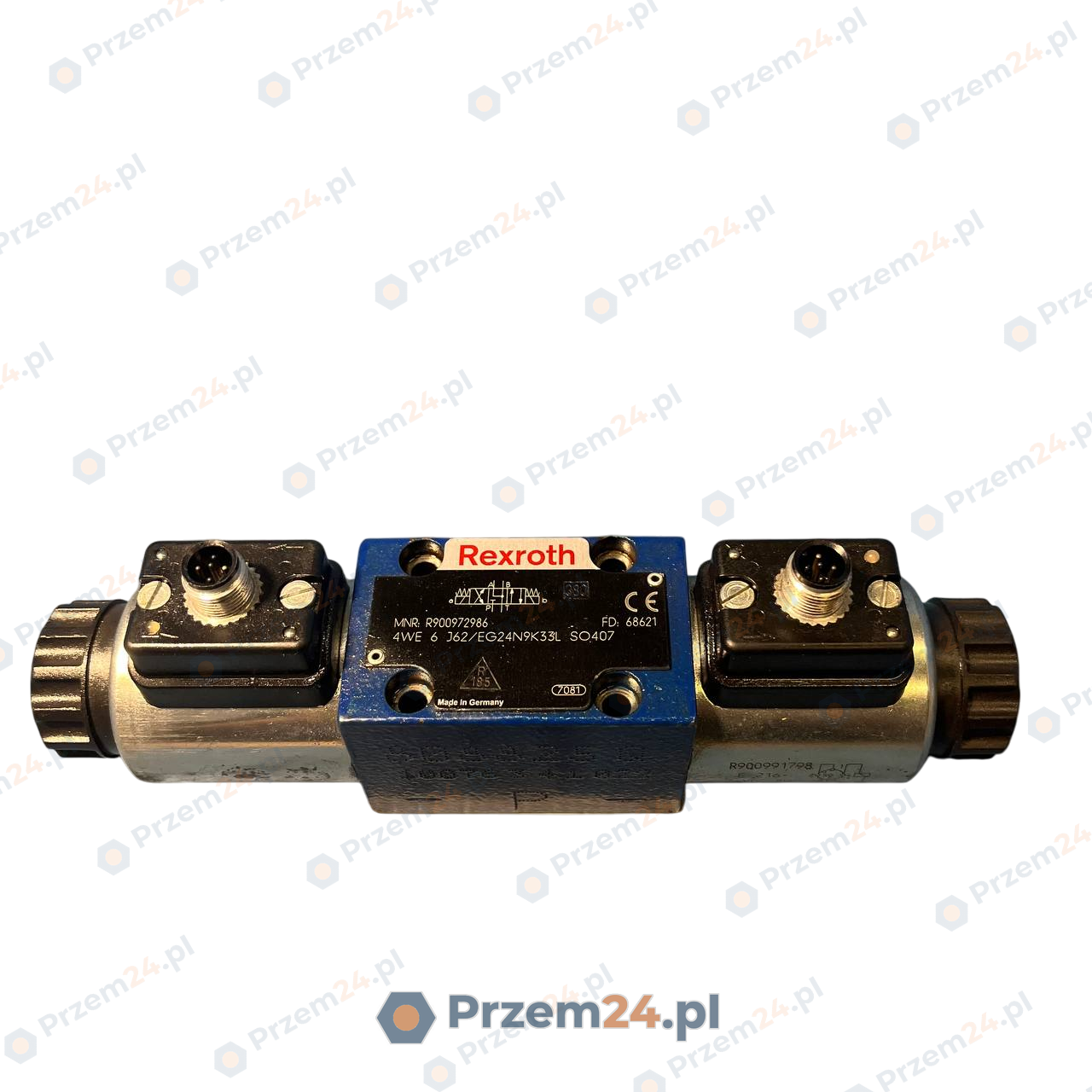 Rexroth-4WE-6-J62-EG24N9K33L-S0407-R900972986-Hydraulic-control-valve-+-Rexroth-R900991798-Coil-24VD
