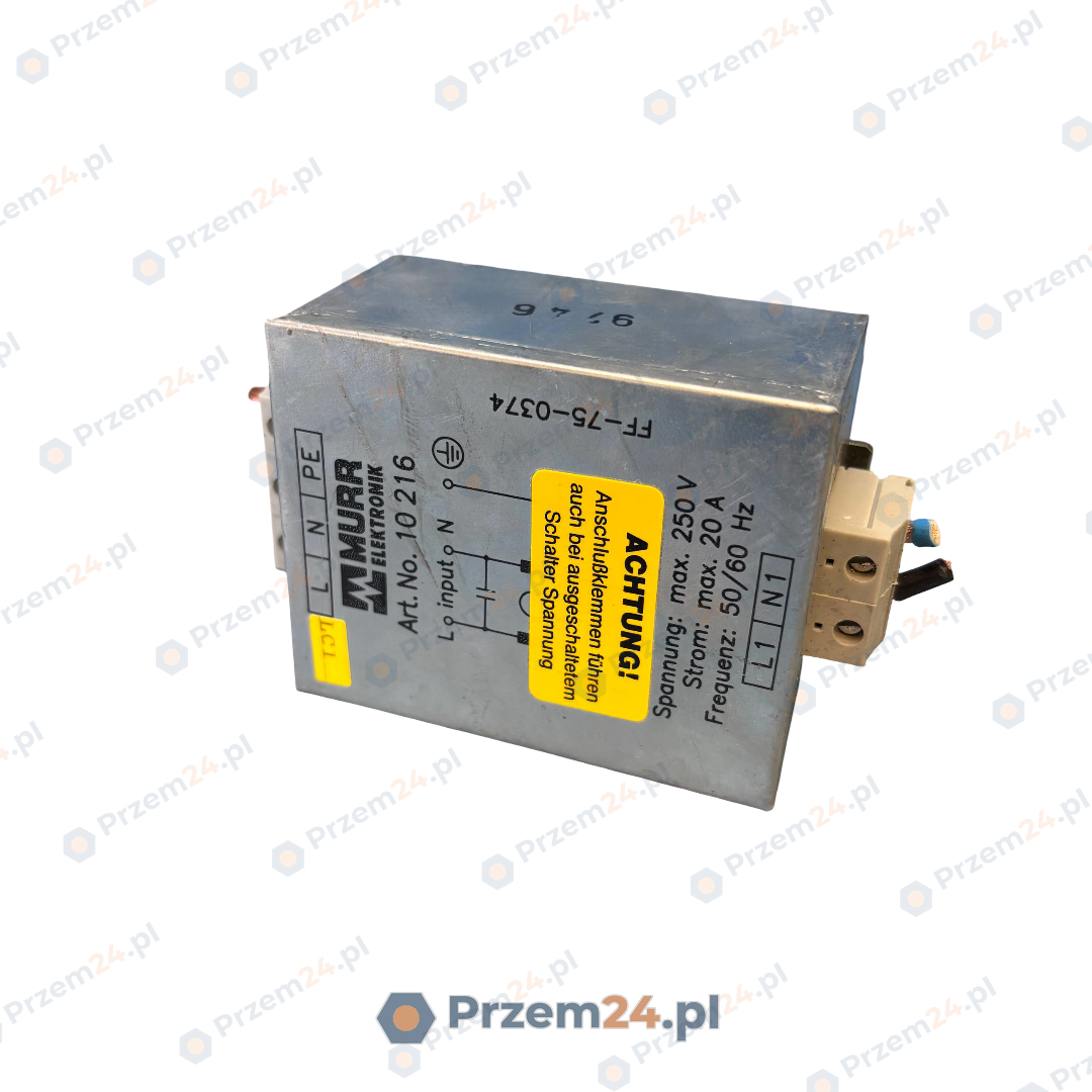 Murr-Elektronik-10216-FF-75-0374-Line-Filter-20A-250V-50-60Hz