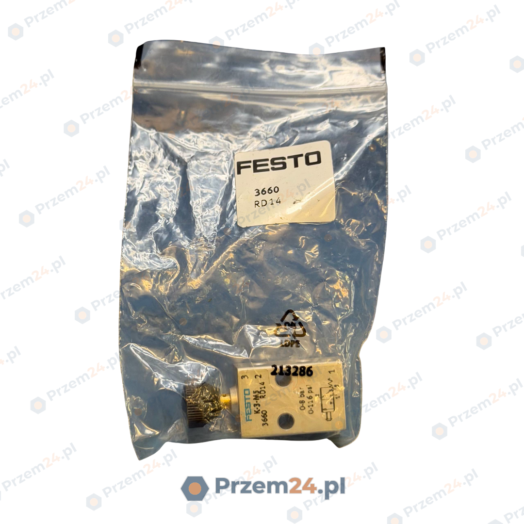 Festo-K-3-M5-3660-Pushbutton-Valve-0-8-bar-0-116psi