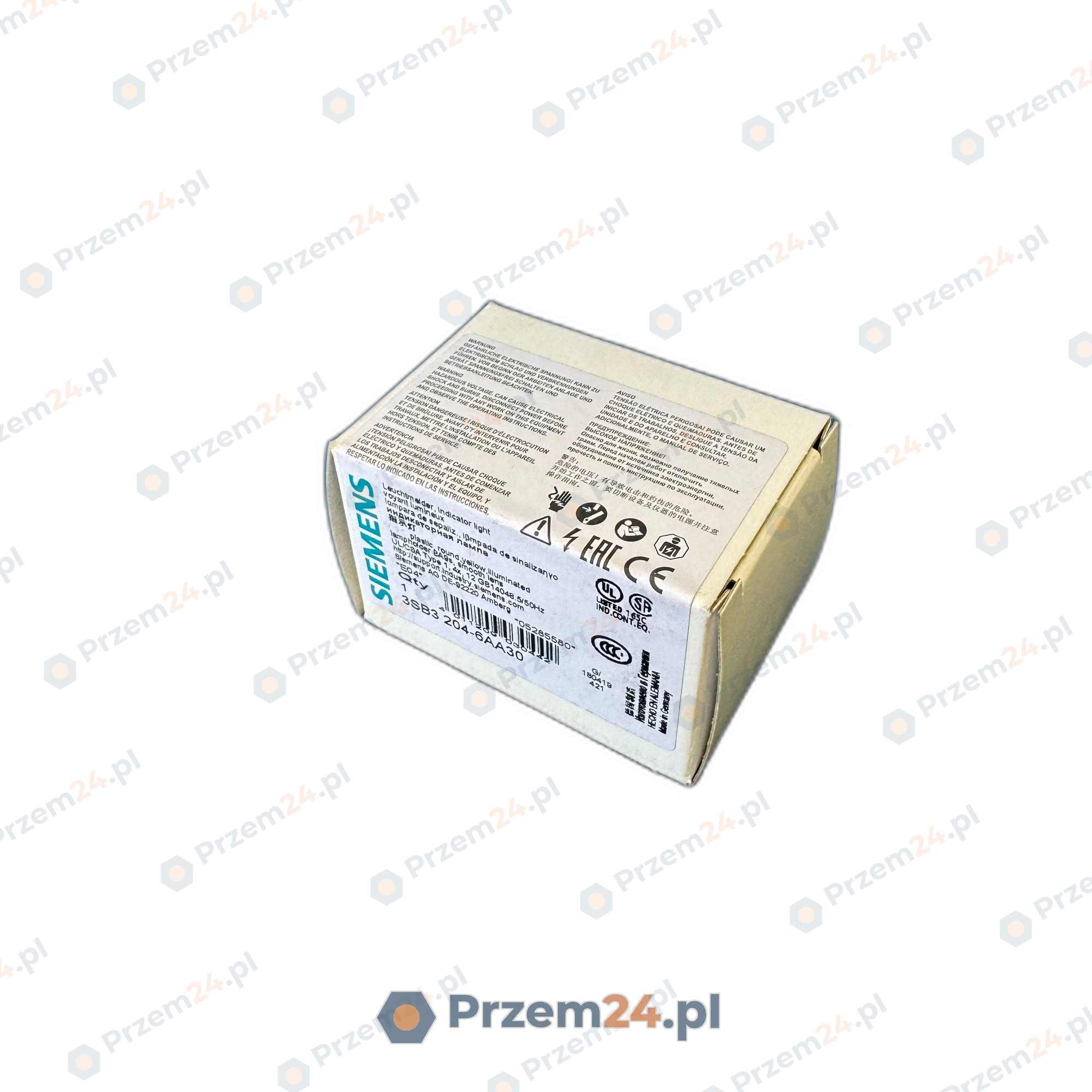Siemens-3SB3204-6AA30-Yellow-Indicator-Light