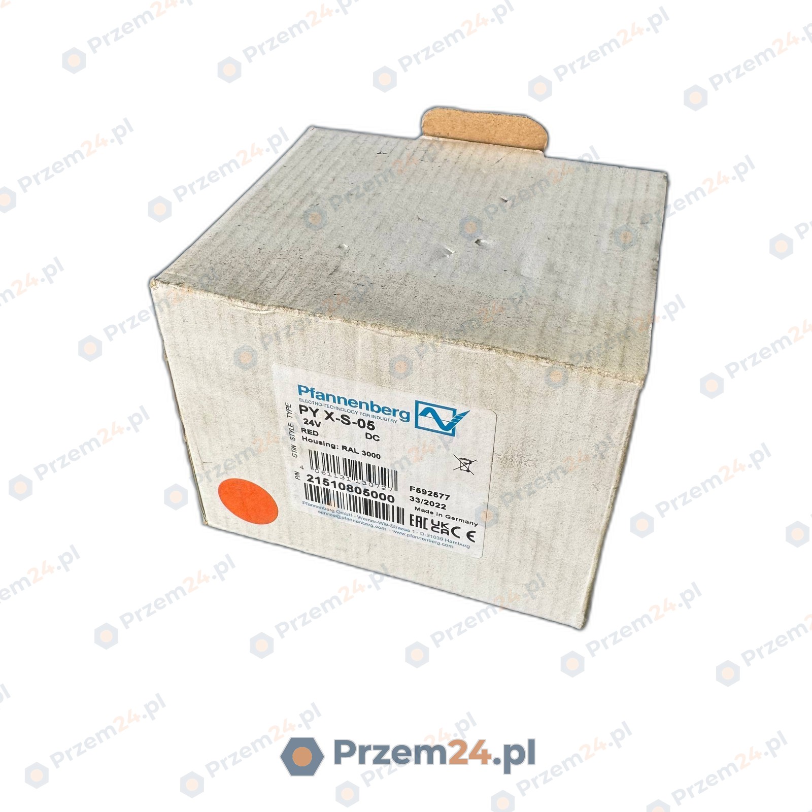 Pfannenberg-PY-X-S-05-21510805000-Xenon-Flashing-Beacon-24V-DC-Red