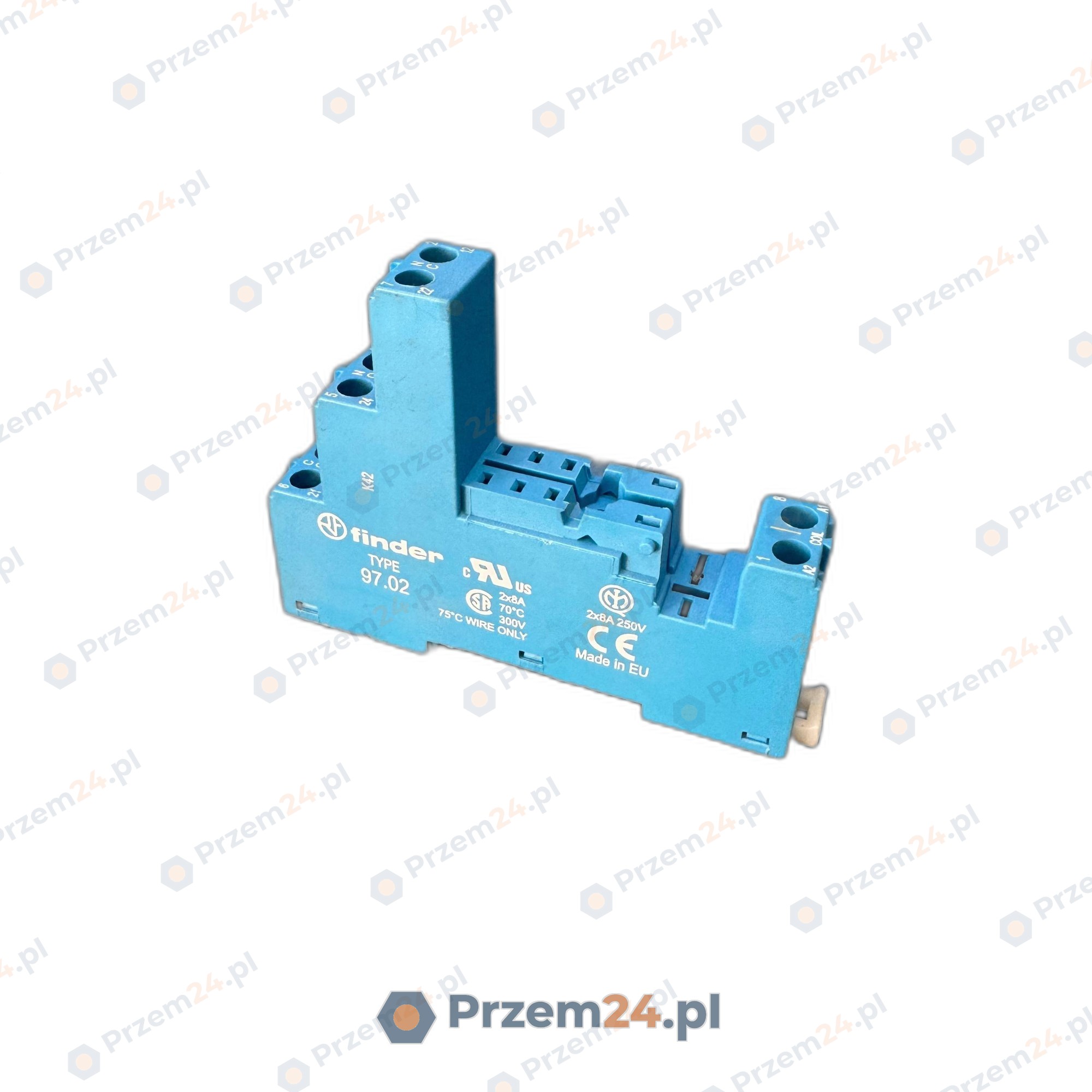 Finder-97.02-Relay-socket-2x8A-250V-(7-PIECES)
