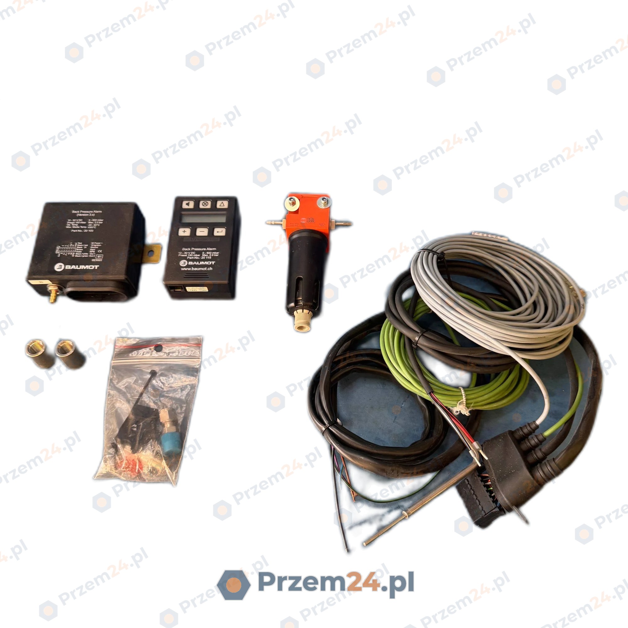Baumot-Back-Pressure-Alarm-20-103-+-Display-20-115-DPF-Monitoring-Kit-Cables